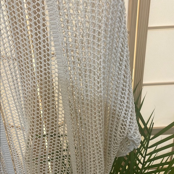 Open-Knit Cream/White Sweater - Picture 4 of 6